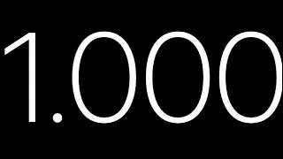 Epic Animated Countdown from 1000 (REVERSED)