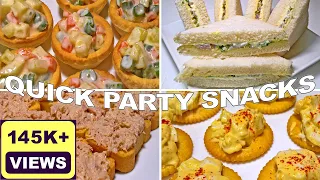 Quick and Easy Party Snack Ideas | Party Snack Recipes | Kids Snack Ideas ||*Fatima Fernandes