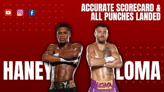 DEVIN HANEY VS VASILIY LOMACHENKO ***ALL PUNCHES + SCORECARD**