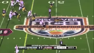 2013 BCS National Championship Game - #1 Notre Dame vs. #2 Alabama Highlights