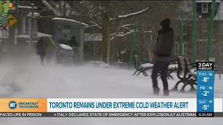 Day 2 of extreme cold weather in Toronto