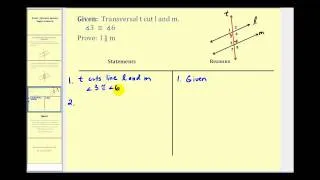 Proof:  Alternate Interior Angles Converse