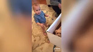 TikTok Viral, Adorable moment baby boy gets a dog for his birthday