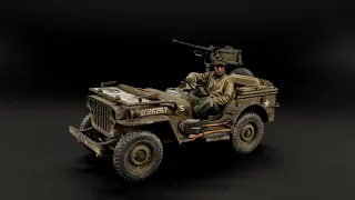 Tamiya Jeep Willys MB 1/4 ton 4x4 Truck ww2 - (Scale 1/35) - Painting Step by Step