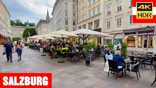 Salzburg Austria 🇦🇹 2023 4K HDR Evening Virtual walking tour
