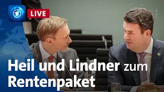 Heil und Lindner präsentieren Rentenpaket