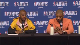 Chris Paul & PJ Tucker Postgame Interview - Game 4 | Warriors vs Rockets | 2019 NBA Playoffs