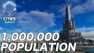 [Cities Skylines 2 ]1 Million Population City & world's tallest 3200m tower[RTX4080-i13700F]