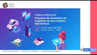 Videoconferencia Esquema de metadatos para la gestión de documentos electrónicos