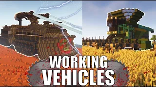 I BUILD WORKING Zombieproof Vehicles in Minecraft!
