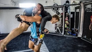 Pro MMA Sparring Pro MMA Training at Phuket Top Team MMA Training Camp Thailand