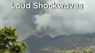 Scary Face & Shockwaves La Palma Volcano 🌋🌋🌋