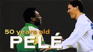 50 years old Pelé vs World Stars XI | ft. Van Basten, Stoichkov, Cafu & Francescoli