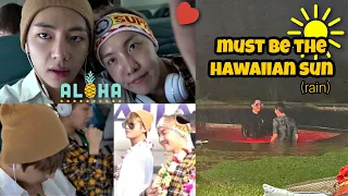 VHOPE : Tae Wants To Be Near Hobi In Hawaii