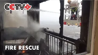 2 Children Rescued from Apartment Building Fire in Central China