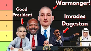 UFC Fighters As Presidents Tier List