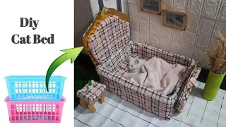 How to make cat bed with cardboard at home/Diy cat bed 🛌Best out of waste recycling