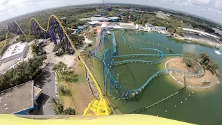 Steel Eel (4K On-Ride) SeaWorld San Antonio