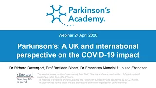 Parkinson’s: A UK and international perspective on the COVID-19 impact