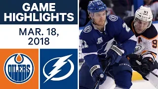 NHL Game Highlights | Oilers vs. Lightning - Mar. 18, 2018