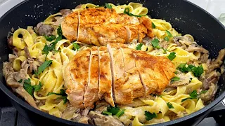 My family's favorite pasta recipe! Chicken Fettuccine Alfredo Recipe #10