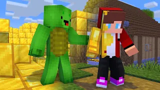 【Maizen】Ability to Make Gold【Minecraft Maizen Animation Mikey and JJ】