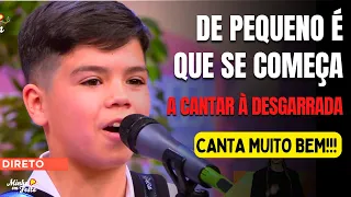 É de PEQUENINO que se Começar a CANTAR À DESGARRADA. Muito Bom