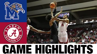 Memphis vs #4 Alabama | 2022 College Basketball Highlights