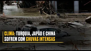 Clima: Turquia, Japão e China sofrem com chuvas intensas