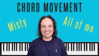 Major Chord movement - All of me, Misty, Everything Happens to me