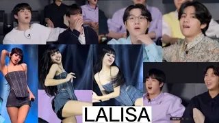 BTS Reaction LISA LALISA - MONEY BLACKPINK TOUR IN CHICAGO FANCAM [Fanmade]#blackpink #bts  #lisa