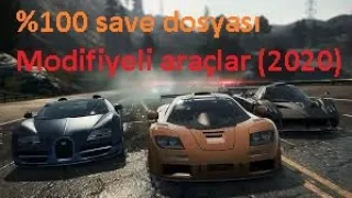 NeedForSpeed MostWanted 2012 v1.5 %100 save dosyası (2020)