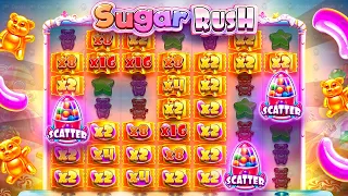 ALMOST $10,000 WIN On SUGAR RUSH!! (INSANE SPIN) ★ TOP 5 RECORD WINS OF THE WEEK!