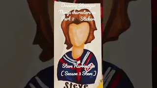 Drawing Stranger Things characters as stickers! | Part 2! | Steve Harrington | #strangerthings #art