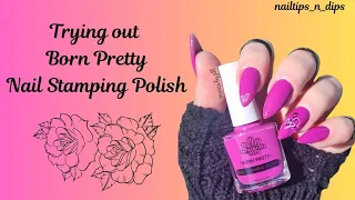 @bornprettyofficial nail polish/stamping polish/#floralfriday /#bornpretty