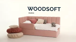 Дитяче ліжко Valencia ( Валенсія)  Woodsoft  з підйомним механізмом та нішею