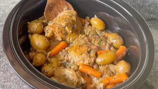 Never Any Leftovers!! Slow Cooker HONEY GARLIC CHICKEN and POTATOES