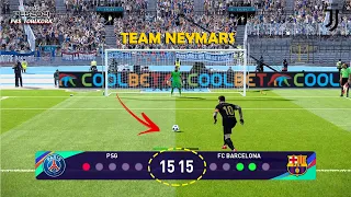 PES21 | Team Neymar vs Messi - Penalty Shootout | PSG vs Barcelona | Gameplay PES TOULKORK #1