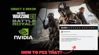 Call Of Duty Warzone 2.0 DIRECT X Error Fix | Simple Fix | 2023