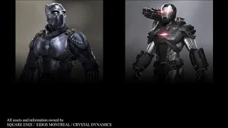 Marvels Avengers Black Panther And War Machine Suit Reveal