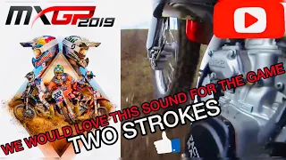 MXGP2019 - CR125 TWO STROKE. WORK HARD ON THE SOUND