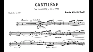 Cantilène by L. CAHUZAC - Iván Villar Sanz Clarinet