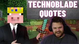 Technoblade is HILARIOUS! || Reacting to Best of Technoblade Quotes Volume I