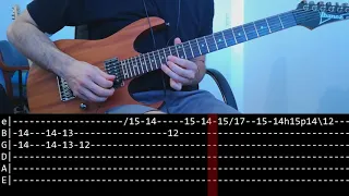 Metallica - Nothing Else Matters solo (slow + Play along Tab)