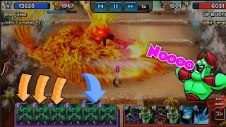 Castle crush - Monster size Legendary Phoenix Fight - Castle crush Gameplay