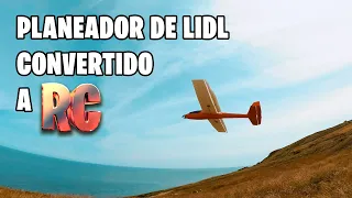 Planeador simple de Lidl convertido a planeador motorizado RC