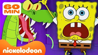 SpongeBob | 60 MINUTEN van SpongeBobs vreemdste zeemonsters! 😱 | Nickelodeon Nederlands