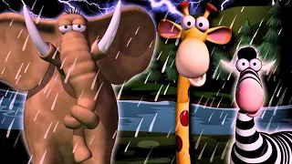 Gazoon | Storm On the Jungle | Jungle Adventures | Funny Animal Cartoons For Kids