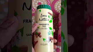 Love Nature Talc Sadal caress Nayna unboxing#viralvideo #shortvideo #youtubeshorts #oriflame #natur