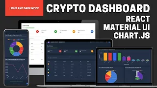 Crypto Dashboard in JavaScript | React, Material UI, Chart.js | CoinGecko API | Light and Dark Mode